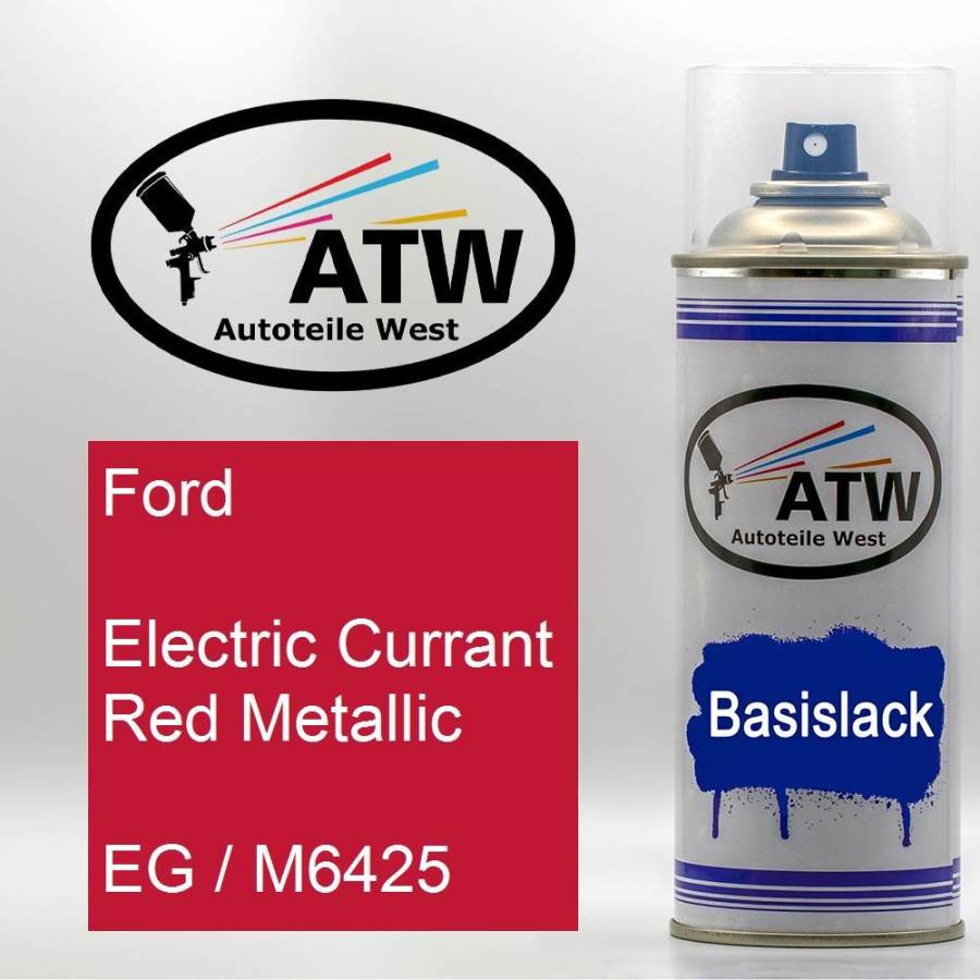 Ford, Electric Currant Red Metallic, EG / M6425: 400ml Sprühdose, von ATW Autoteile West.